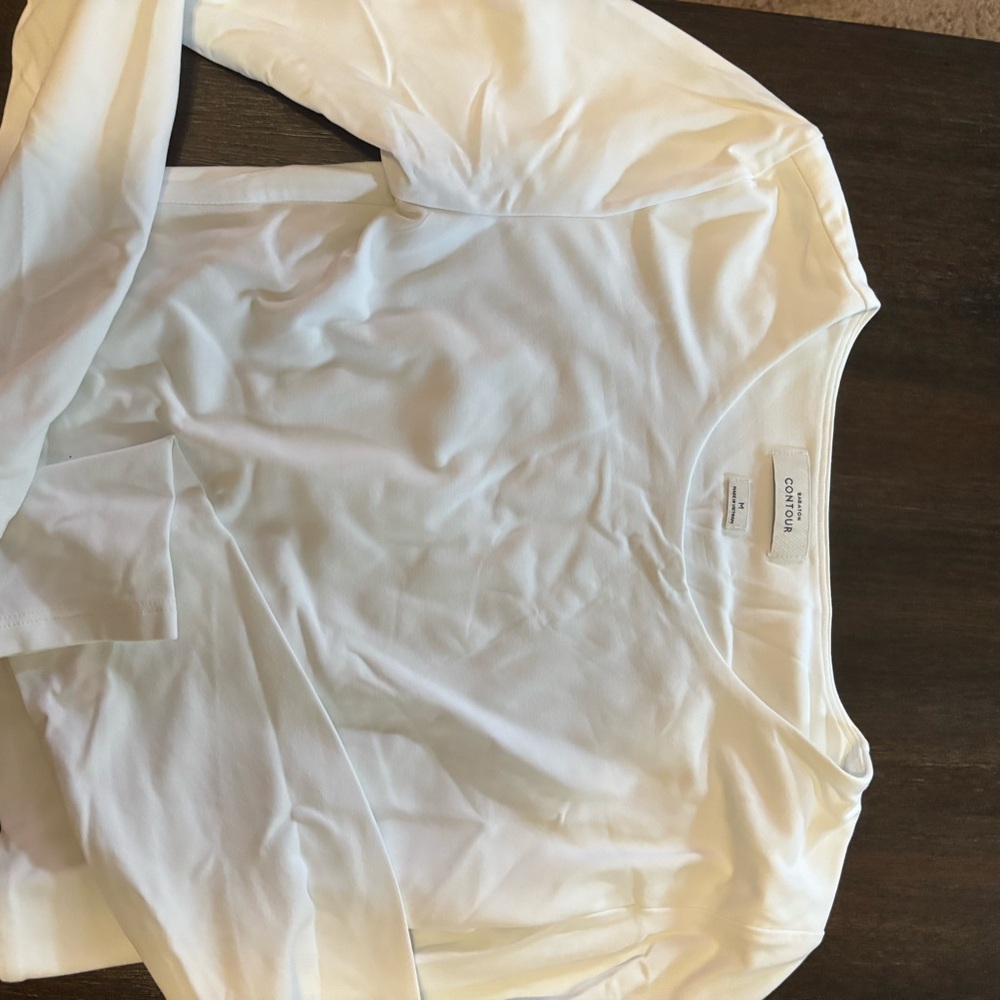 White Long Sleeve Top